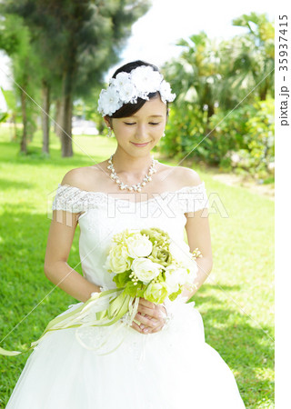 美しい花嫁の写真素材