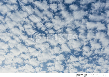 Altocumulus patch layered fluffy clouds 35938850