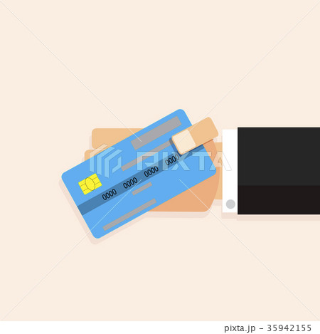 Credit card in hand Credit card in hand 35942155