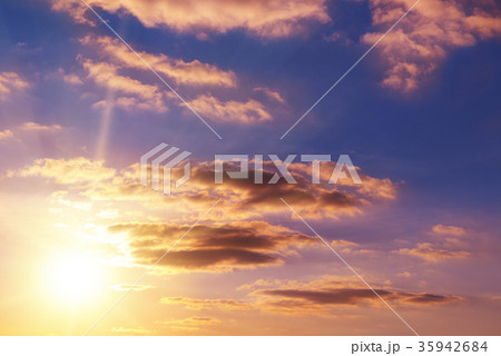 beautiful bright sunset beautiful bright sunset 35942684