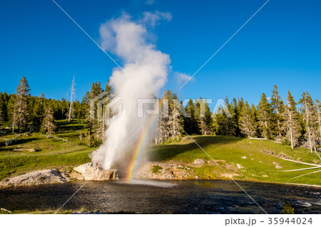 Riverside Geyser in Yellowstone National Park 35944024