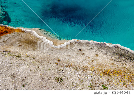 Hot thermal spring in Yellowstone 35944042