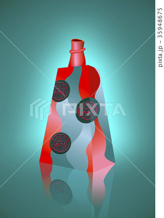 赤と黒の角瓶 35948675