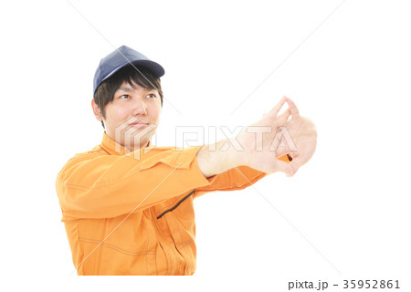 笑顔の労働者 笑顔の労働者 35952861