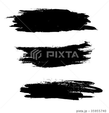 set of grunge artistic brush strokes set of grunge artistic brush strokes 35955740