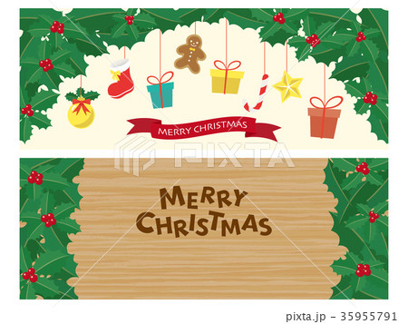 メリークリスマス　バナー素材セット 35955791