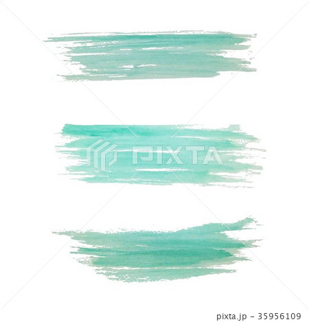 set of grunge artistic brush strokes in green set of grunge artistic brush strokes in green 35956109