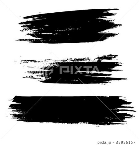 set of grunge shapes vector on isolated white 35956157