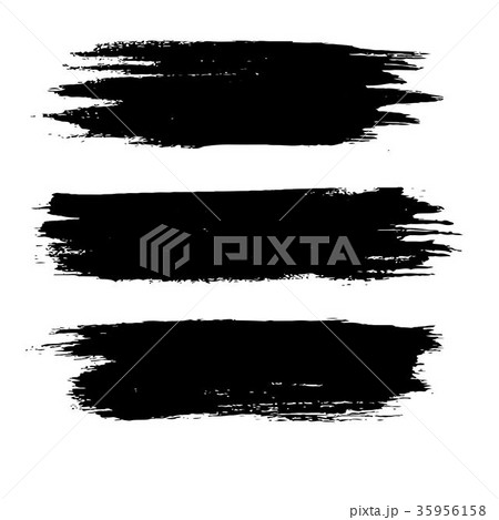 set of grunge shapes vector on isolated white 35956158