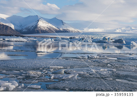 Jakulsarlon lagoon ice winter season lake Jakulsarlon lagoon ice winter season lake 35959135