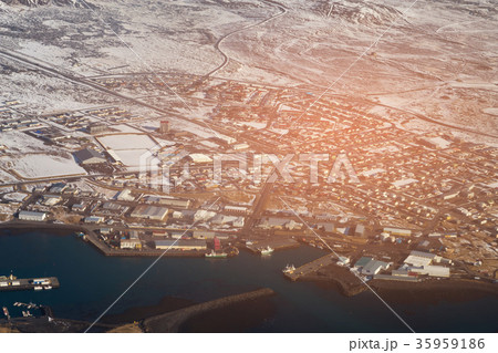 Iceland residence area aerial  35959186