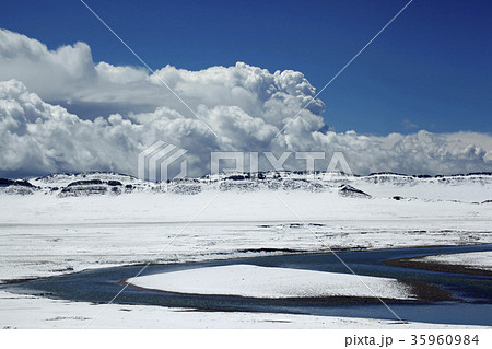 チベット鉄道から見たチベット高原。2016/9/17 35960984