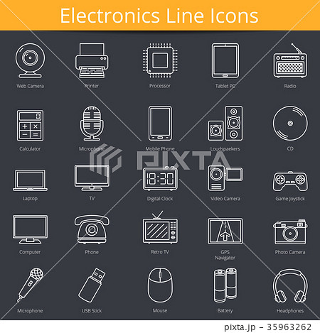 Electronics Icons 35963262