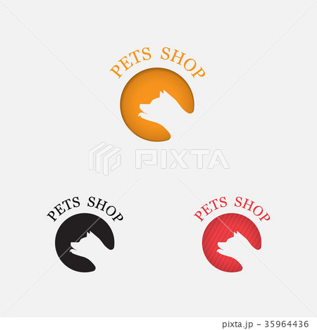 Pets shop icon design.Dog logo abstract design 35964436