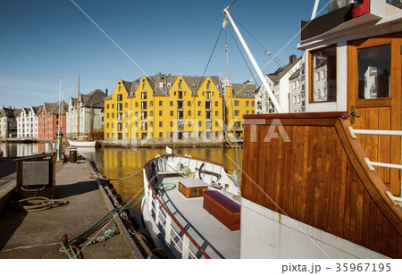Alesund historic city center, Norway 35967195