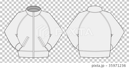 長袖ジャケット・ジャージ イラスト 長袖ジャケット・ジャージ イラスト 35971236