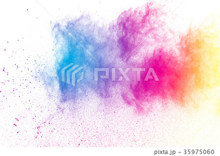 Abstract multicolored powder splatter Abstract multicolored powder splatter 35975060