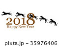 2018年賀　戌年　横 35976406