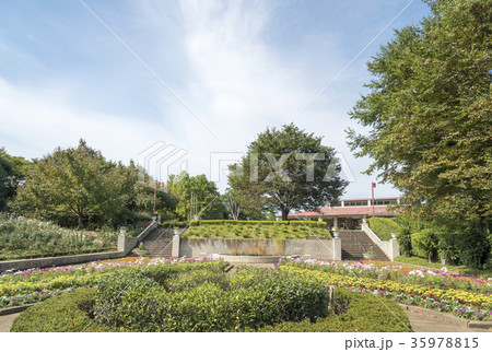 智光山公園にある狭山市都市緑化植物園 埼玉県狭山市 の写真素材