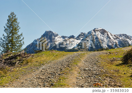 Alpine road landscape in Carinthia, Austria. 35983010