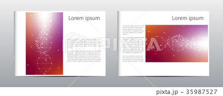 Rectangle brochure template layout, cover, annual 35987527