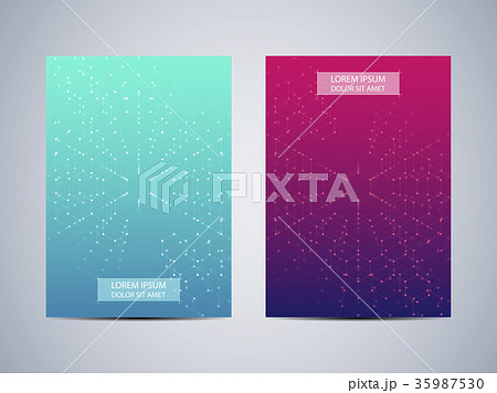 Cover design with hexagonal background Cover design with hexagonal background 35987530