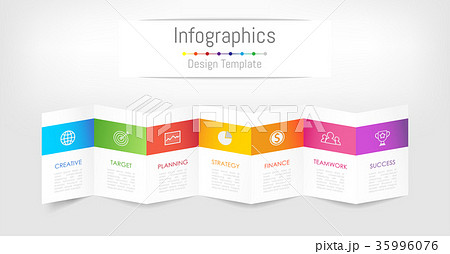 Infographic design elements with 7 options. Infographic design elements with 7 options. 35996076