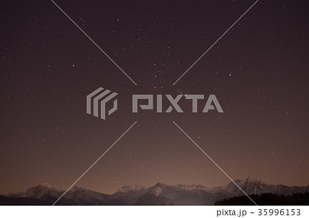 八ヶ岳から昇るオリオン座 八ヶ岳から昇るオリオン座 35996153