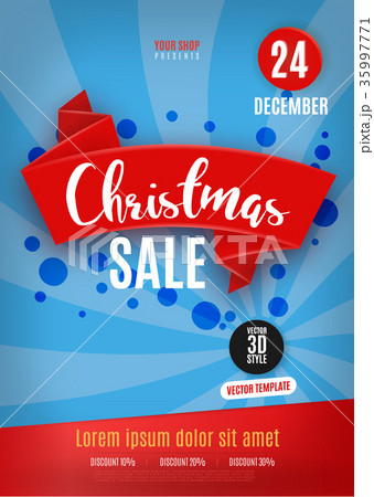 Christmas and New Year Sale Background, Discount 35997771