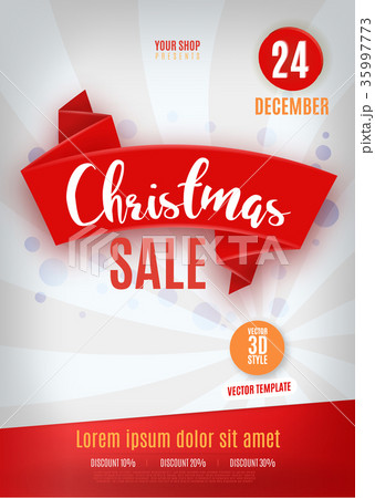 Christmas and New Year Sale Background, Discount 35997773