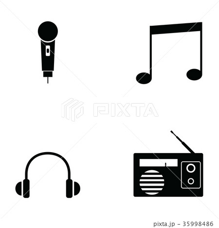 musical icon set 35998486