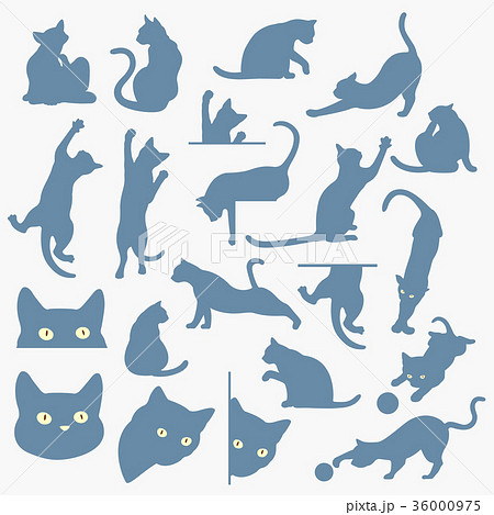 可愛いネコのイラストのイラスト素材