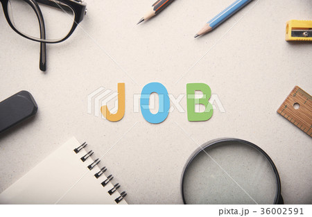 Content marketing job word with equipment  36002591