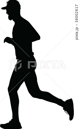 runner silhouette. run vector 36002617