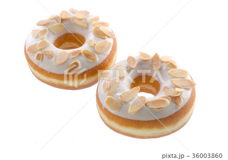 donut, almond donut on background donut, almond donut on background 36003860