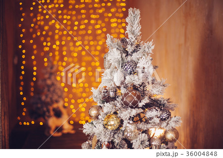 Decorated Christmas tree. Decorated Christmas tree. 36004848