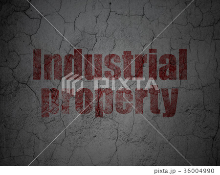 Law concept: Industrial Property on grunge wall Law concept: Industrial Property on grunge wall 36004990