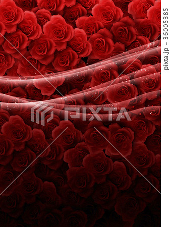 背景素材 薔薇 ばら キラキラ ラインのイラスト素材