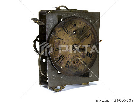 Old pocket watch mechanism close-up Old pocket watch mechanism close-up 36005605