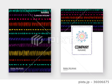 Abstract pattern color hand drawn strokes cover Abstract pattern color hand drawn strokes cover 36006875