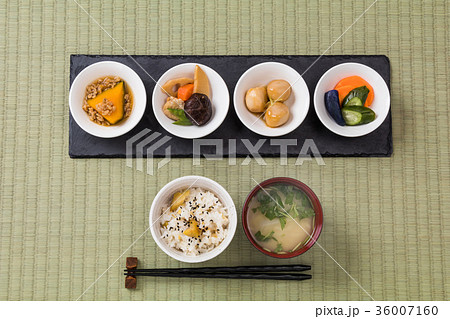 ごはんのおかず　Side dishes of rice japanese food 36007160