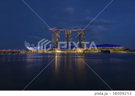 Marina Bay Sands in evening Marina Bay, Singapore 36009253