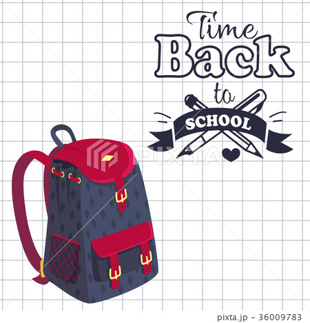 Time Back to School Poster Rucksack on Leaflet 36009783
