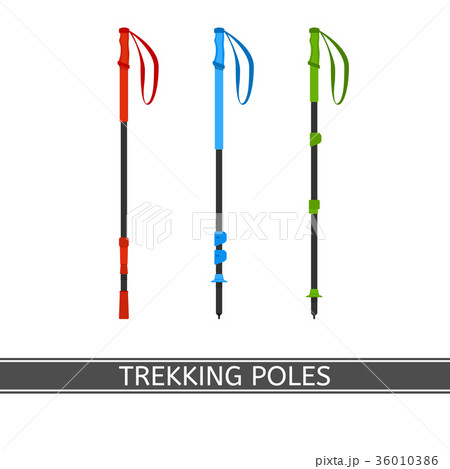 Trekking Poles Vector Trekking Poles Vector 36010386