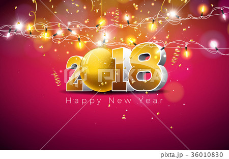 Vector Happy New Year 18 Illustration On Shinyのイラスト素材