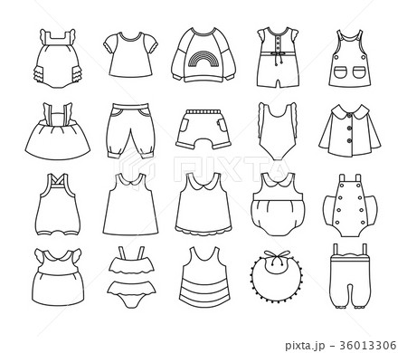 Baby Clothing Icon set 36013306