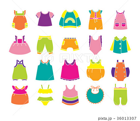 Baby Clothing Icon set 36013307