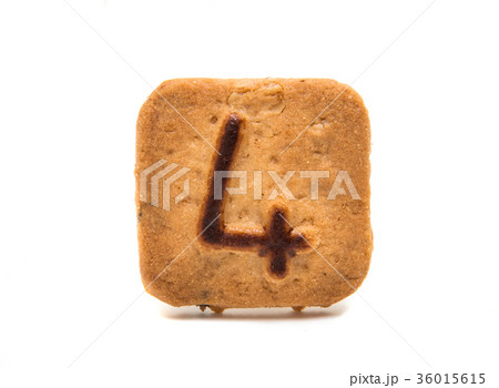 cookies with numbers isolated 36015615