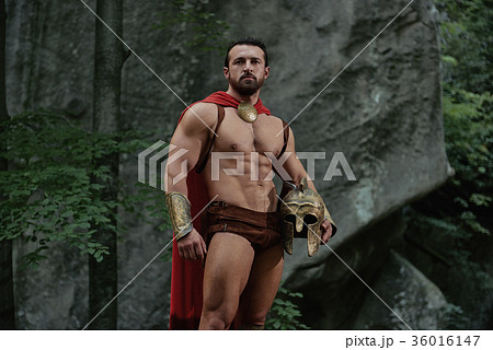 Spartan warrior in the woods Spartan warrior in the woods 36016147