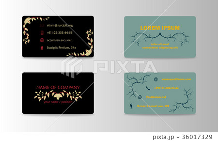 Set of modern business card print templates 36017329